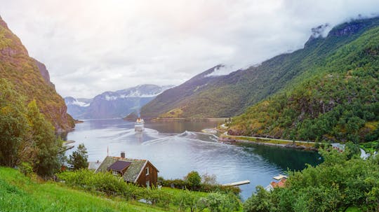 Viagem de ida e volta autoguiada de Bergen a Sognefjord com a ferrovia Flam