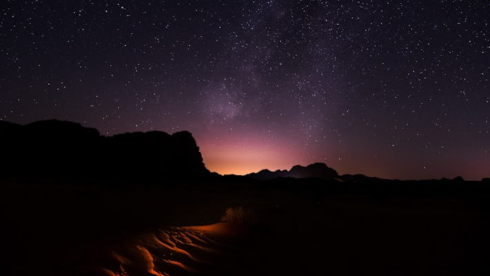 Aventure d'observation des étoiles dans le Wadi Rum