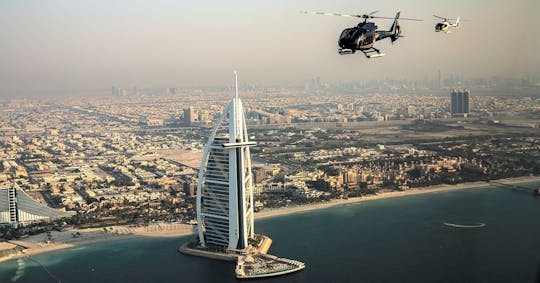 15 minuten durende helikoptervlucht boven Dubai