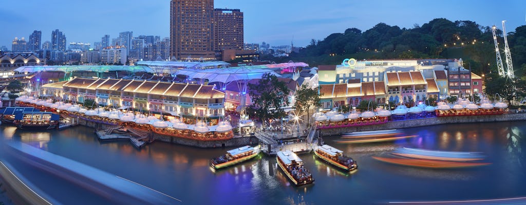 Moderne wolkenkrabbers en historische privétour door Clarke Quay