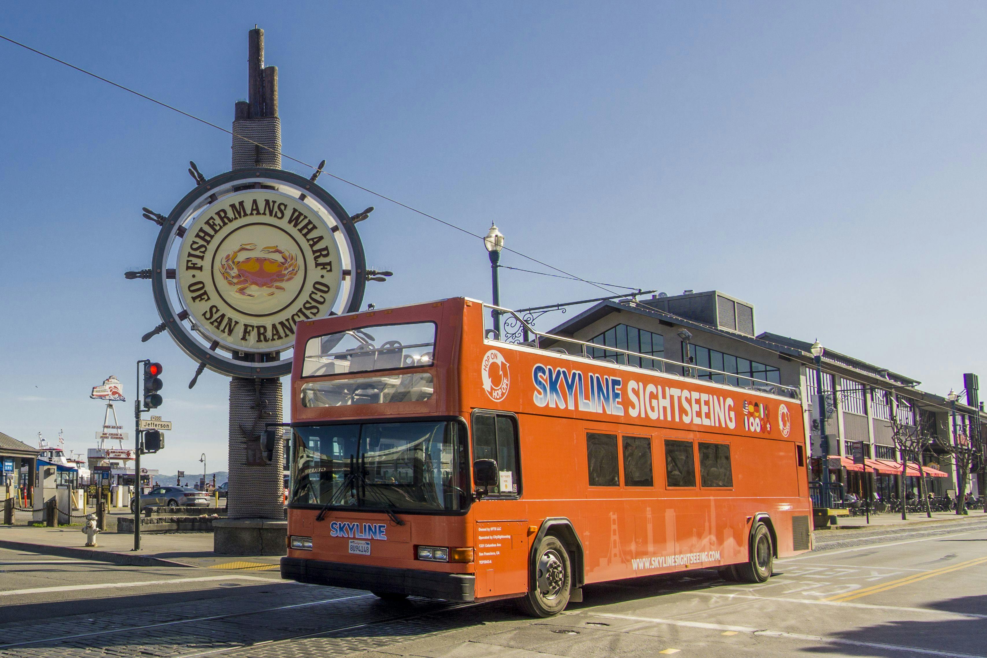 Rejs po zatoce i 24-godzinna wycieczka autobusowa typu hop-on hop-off w San Francisco