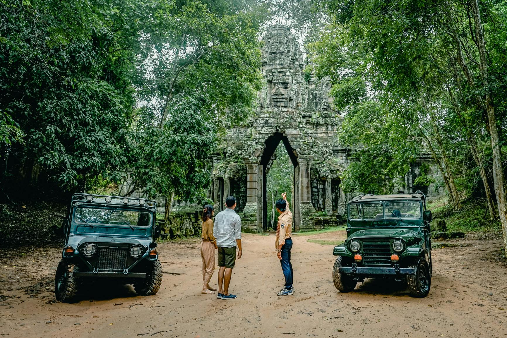 Angkor-Komplex und Abenteuerpfad mit 4x4