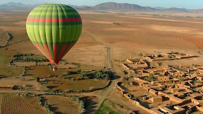 Luchtballonvaart boven Marrakesh