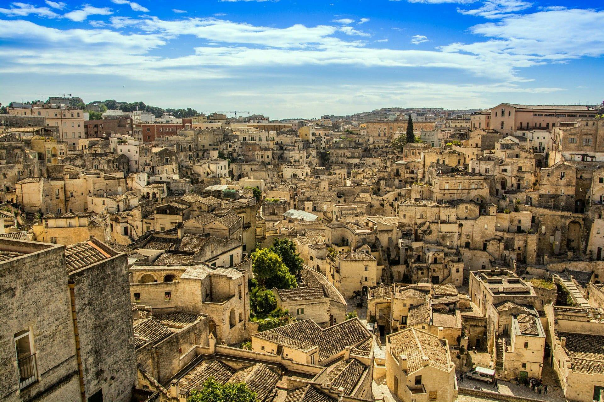 Matera European Capital of Culture 2019 from North Puglia