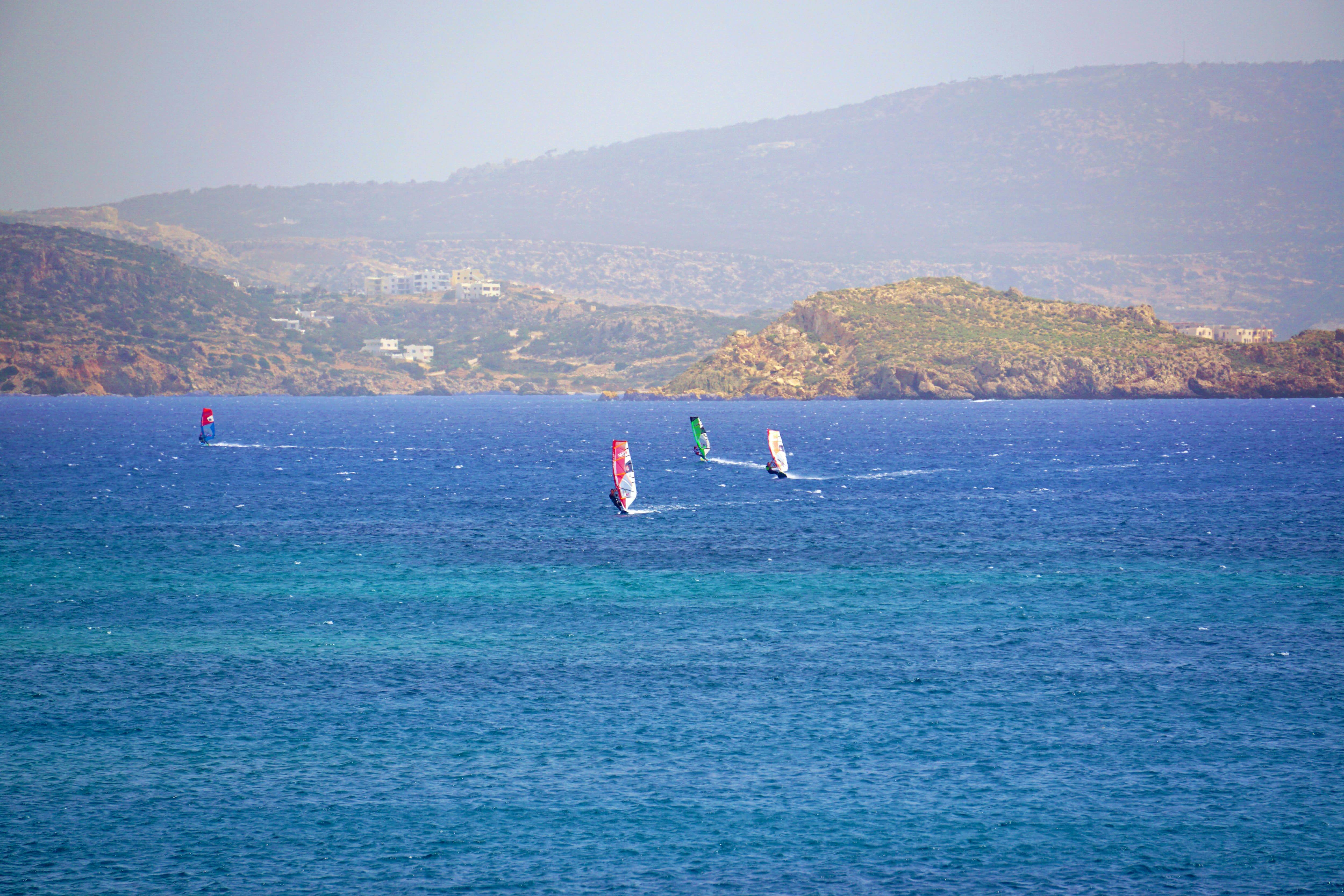 Windsurfing in Chicken Bay Karpathos