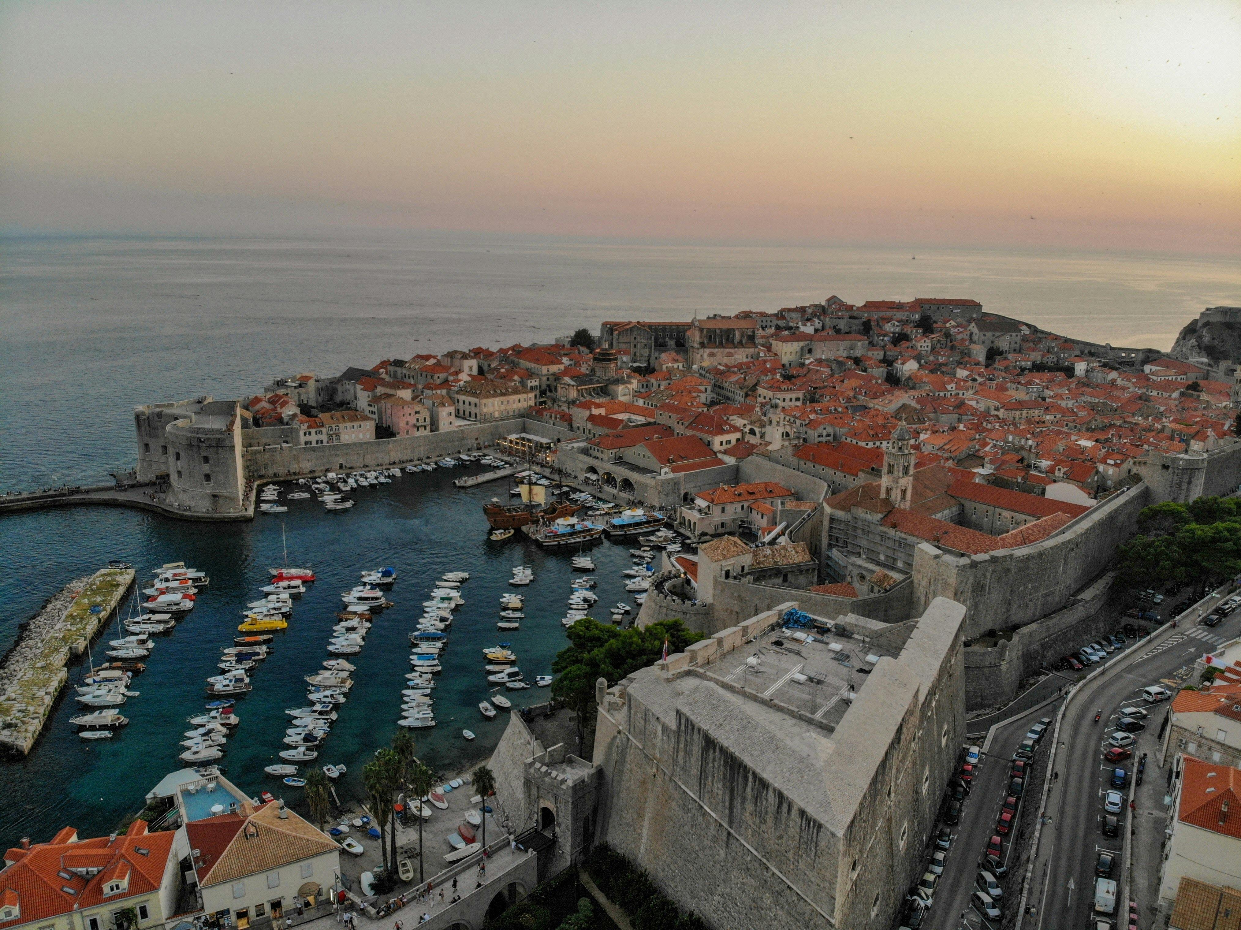 Evening stroll through the old town in Dubrovnik