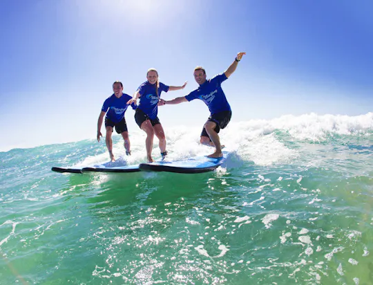 Surfles voor beginners bij Lennox Head