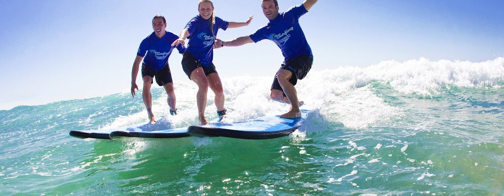 Lekcja surfingu dla początkujących w Lennox Head