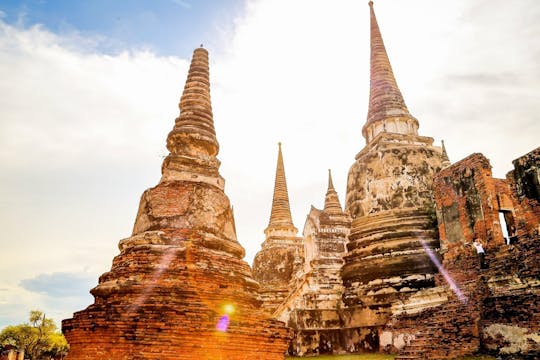 Excursão privada de dia inteiro de Bangkok a Ayutthaya com cruzeiro de barco