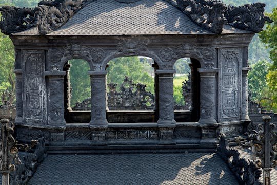Journée complète du patrimoine de Hue au départ de Danang et excursion en bateau à la pagode Thien Mu