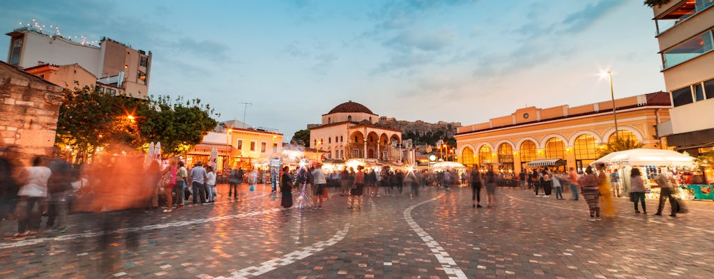 Nocna wycieczka po Atenach z degustacją koktajli i souvlaki