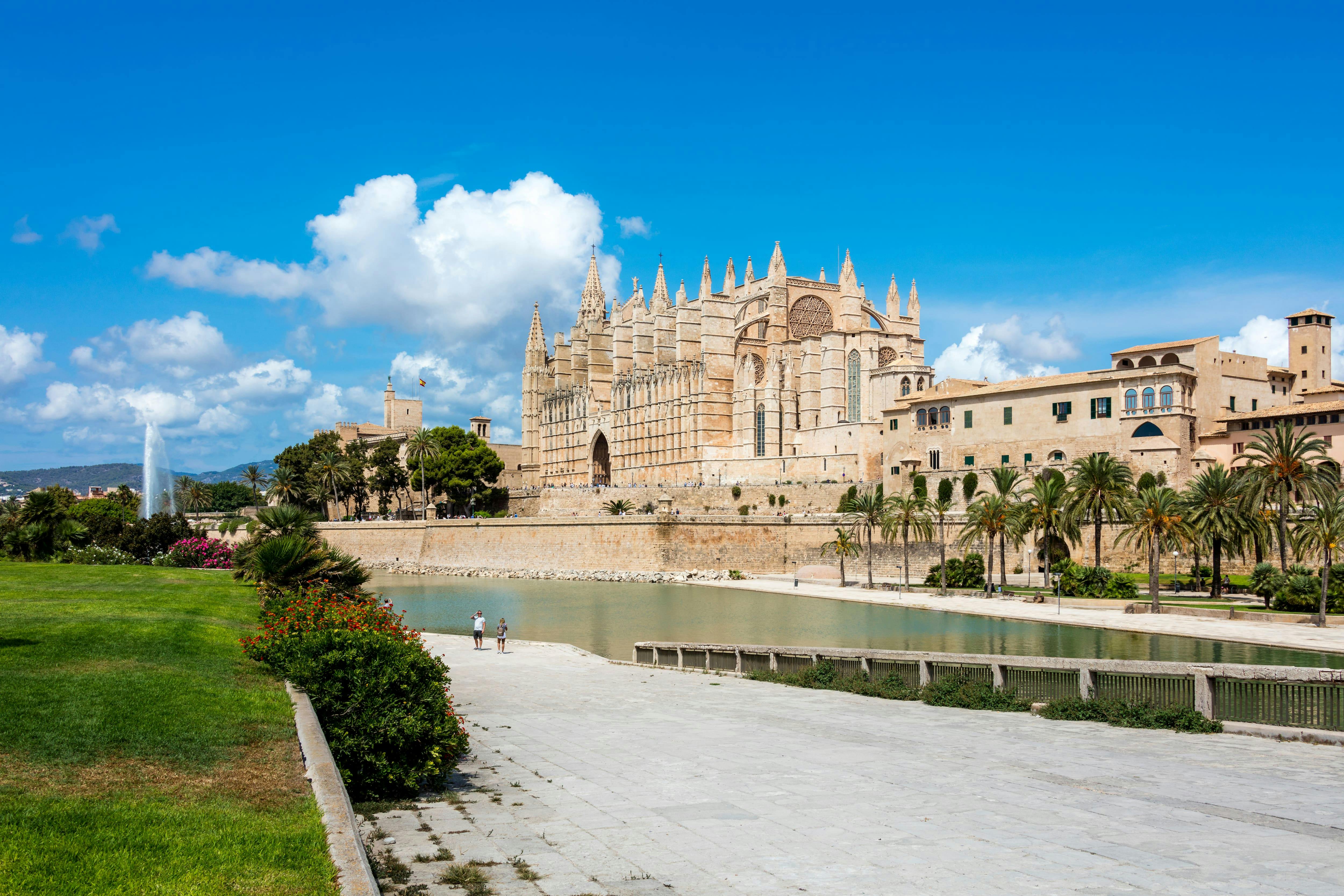 Entrance to Palma Cathedral La Seu