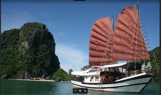 Ha Long Bay cruise en grotten tour van een halve dag vanuit Ha Long