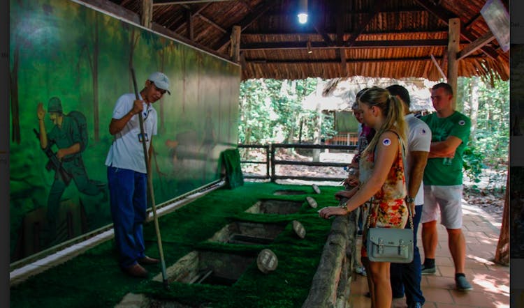 Cu Chi Tunnels tour with transfer from Phu My Port and lunch