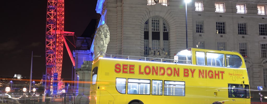 Bekijk Londen in de nacht met een bustour 