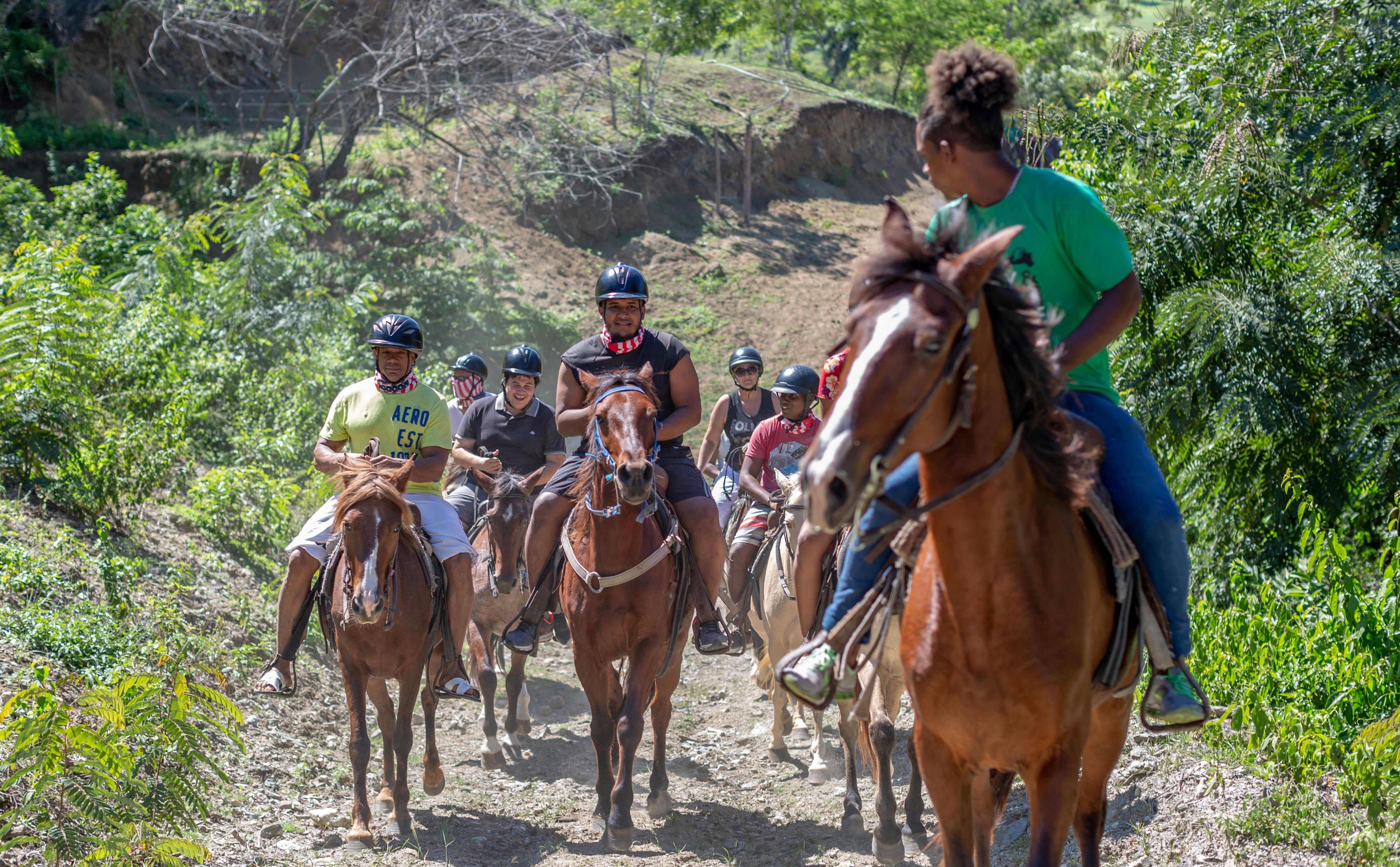 Damajagua Waterfall Hike & Horseback Ride