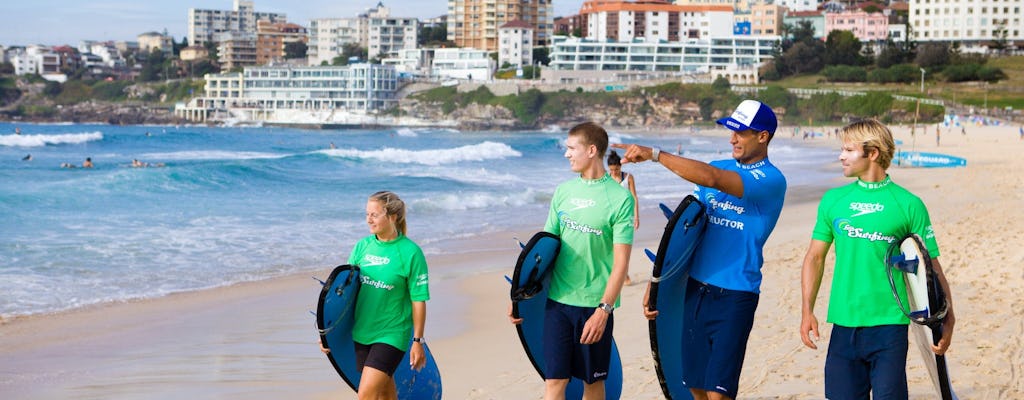 Lección de surf para principiantes en Bondi Beach