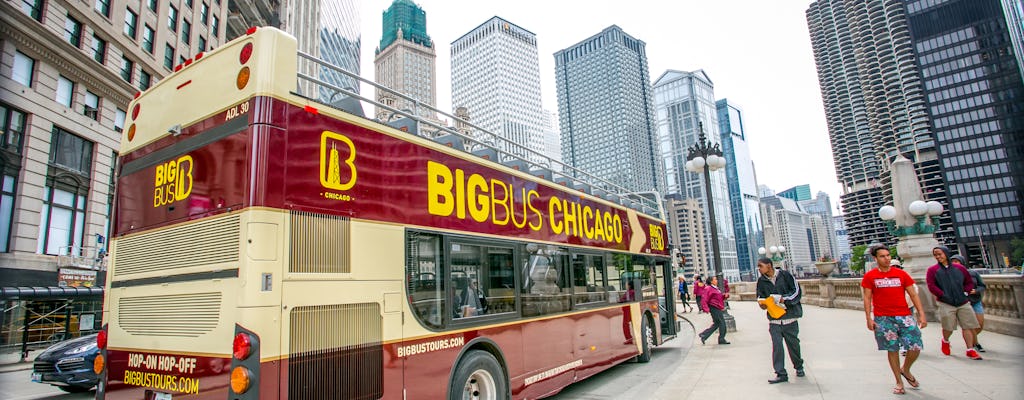 48h Big Bus hop-on hop-off tour of Chicago with Sunset Live tour