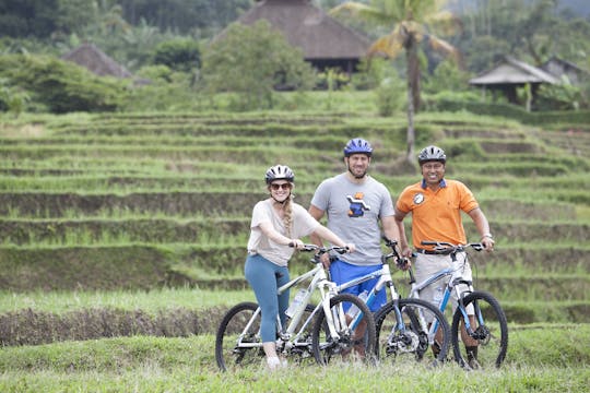 Tour di un'intera giornata in mountain bike balinese originale