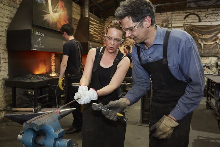 Guided forging hot steel class in Footscray