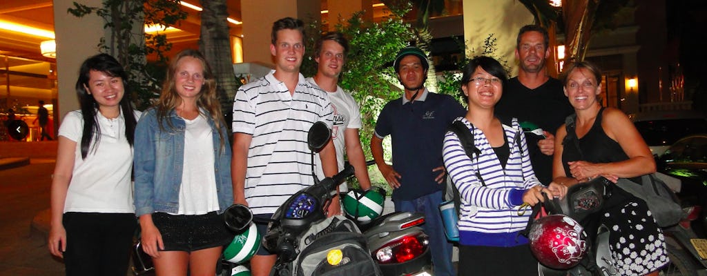 Ho Chi Minh City local food evening tour by motorbike