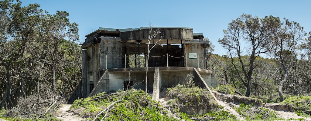 Wycieczka po plaży i bunkrze na wyspie Bribie 4WD