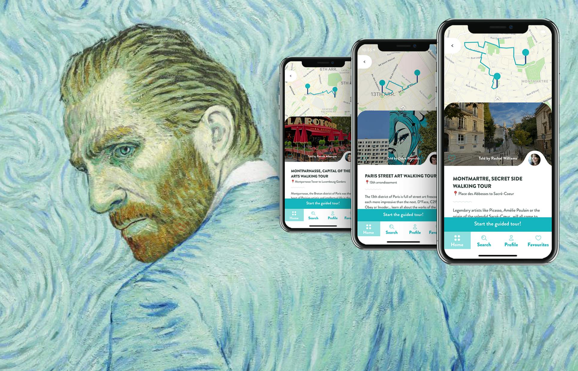 Best of Artists in Paris, 3 audioguided tours on your smartphone