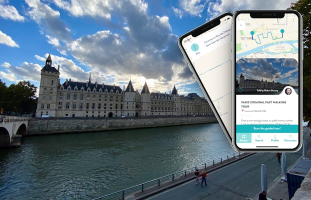 Paris criminal past  tour with guide on your smartphone