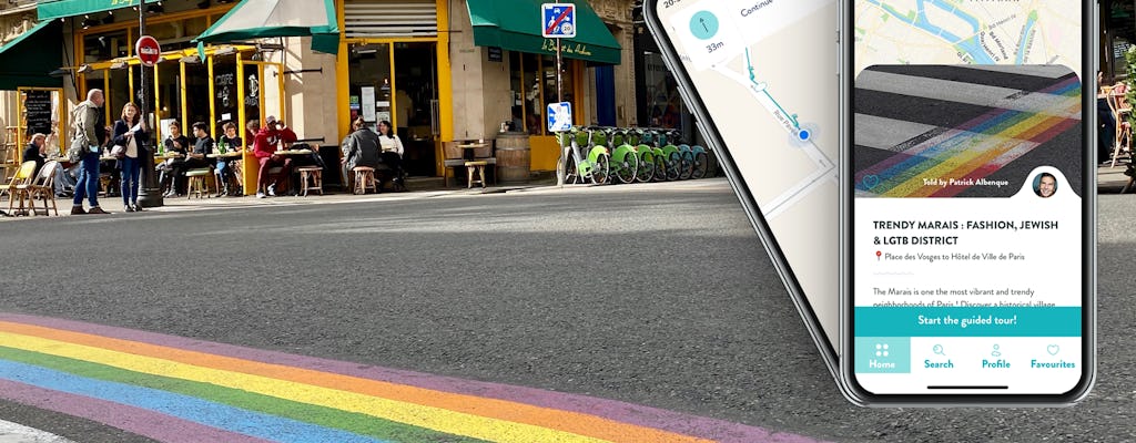 Trendy Marais tour with guide on your smartphone