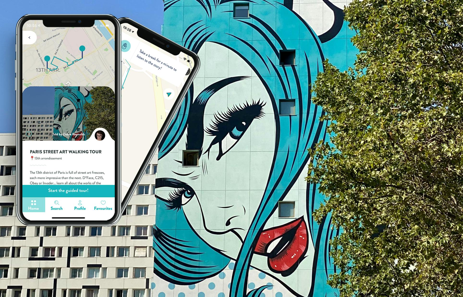 Paris Street Art tour with guide on your smartphone