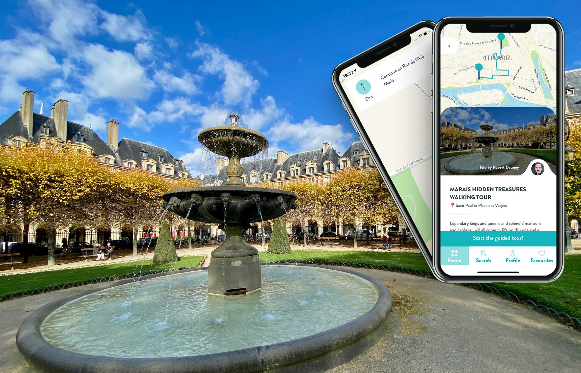 Le Marais hidden treasures tour with guide on your smartphone