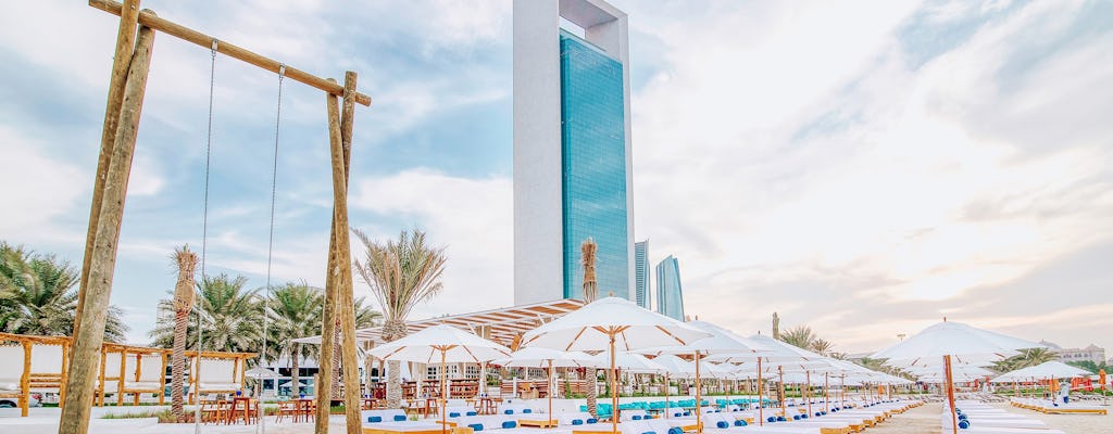 Full-day entrance ticket at West Bay Beach in Abu Dhabi