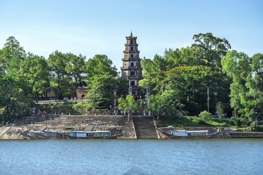 Perfume River dragon boat tour and King Tombs