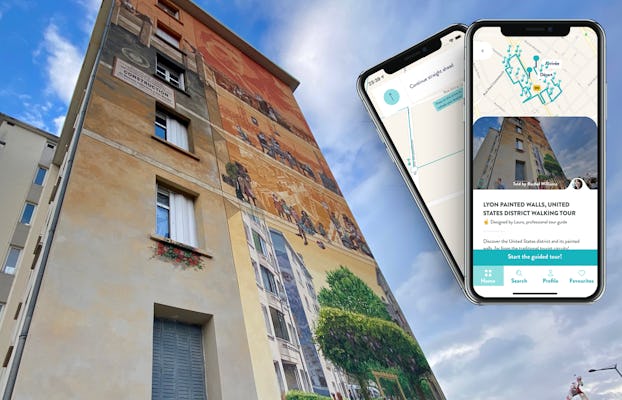Audioführung durch die Wandmalereien im US-Viertel von Lyon auf Ihrem Smartphone