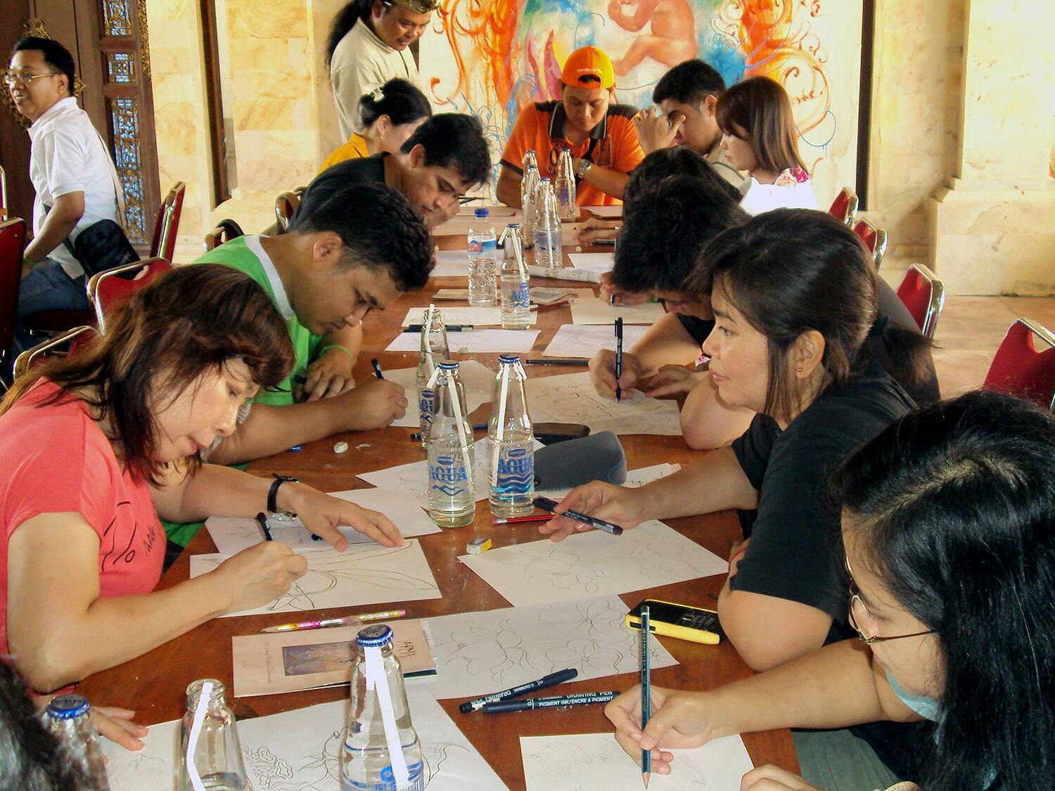 Taller de pintura balinesa de Arma