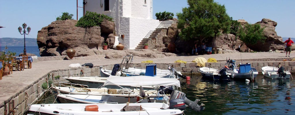 Excursion en bateau à Skala Sykaminia et temps libre