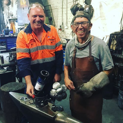 Guided forging hot steel class in Footscray