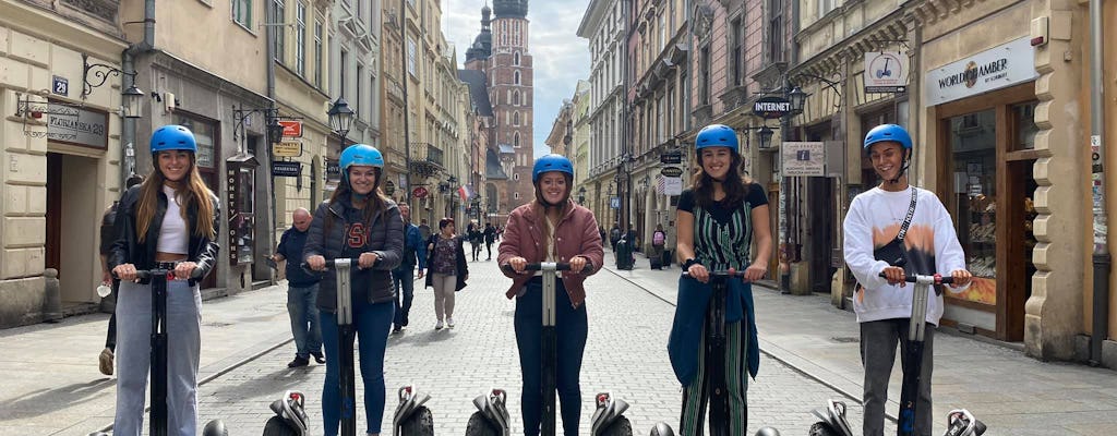 Visite guidée de la vieille ville en scooter auto-équilibré à Cracovie