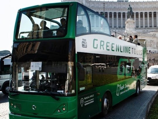 Rome hop-on hop-off bus tour with 3 stops