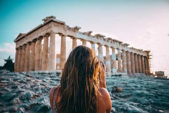 Experiencia fotográfica de Instagram en Atenas con un local privado