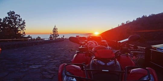Quadtour door Teide bij zonsondergang