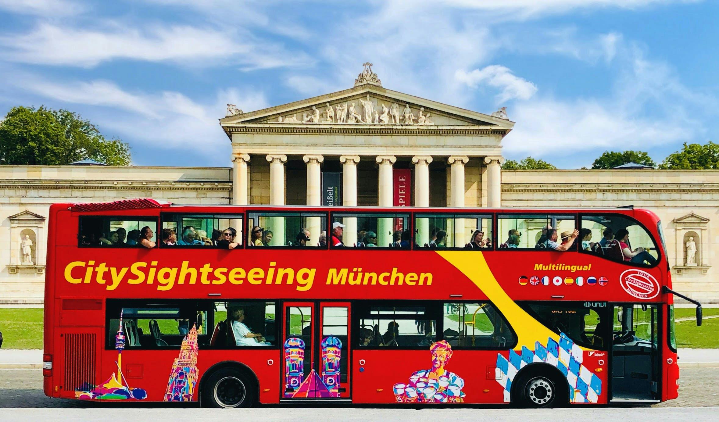 Tour de ônibus turístico de uma hora pela cidade em Munique
