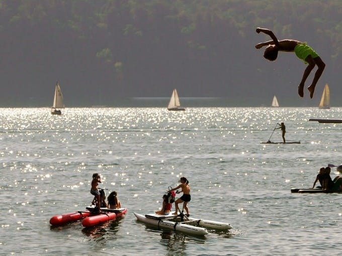 1.5-hour water bike tour on Lake Constance