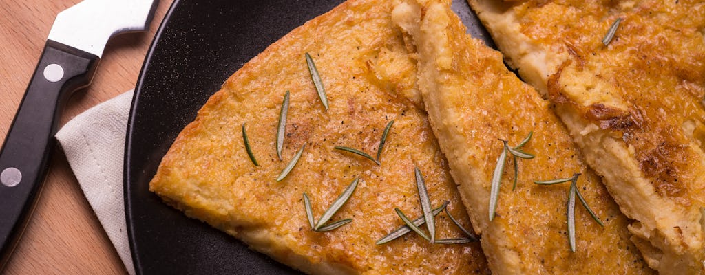 Clase de cocina de focaccia de queso y farinata