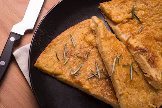 Lekcja gotowania z serem focaccia i farinata
