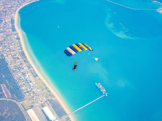 Expérience de parachutisme au-dessus de Rockingham Perth