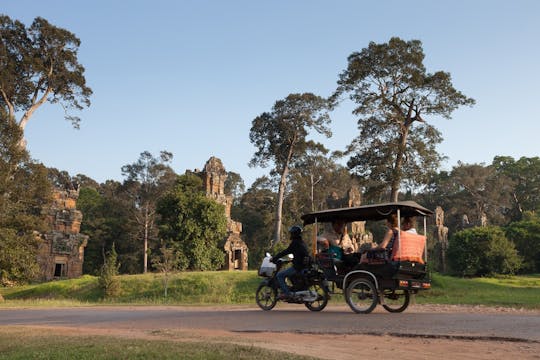 Tour privato di mezza giornata di Angkor Wat e Ta Prohm in tuk tuk