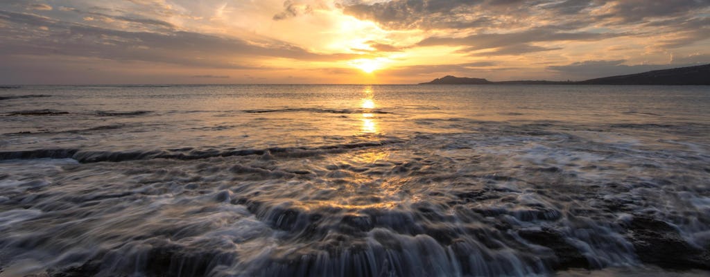 Visite d'Hawaï au coucher du soleil dans l'est d'Oahu