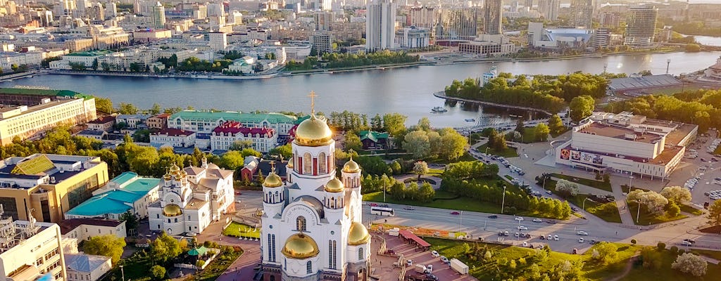 Fronteira da Europa e Ásia e visita guiada particular à cidade de Yekaterinburg