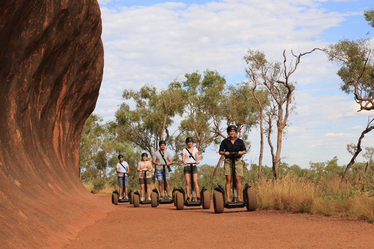 Uluru by self-balancing scooter with or without transfer